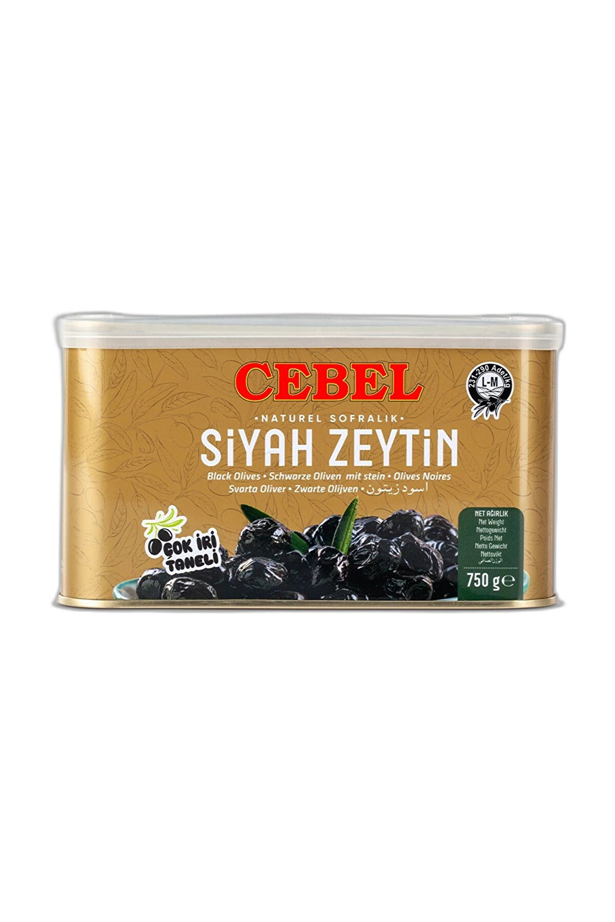 Cebel Siyah Zeytin Az Tuzlu 750 Gr - Batman Sanal Market