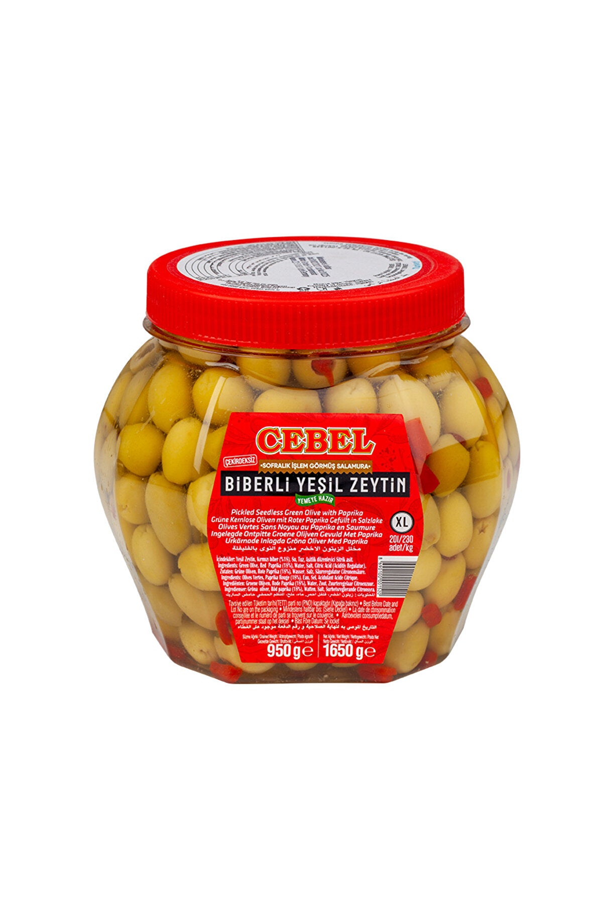 Cebel Yeşil Zeytin 950gr Biberli Pet - Batman Sanal Market