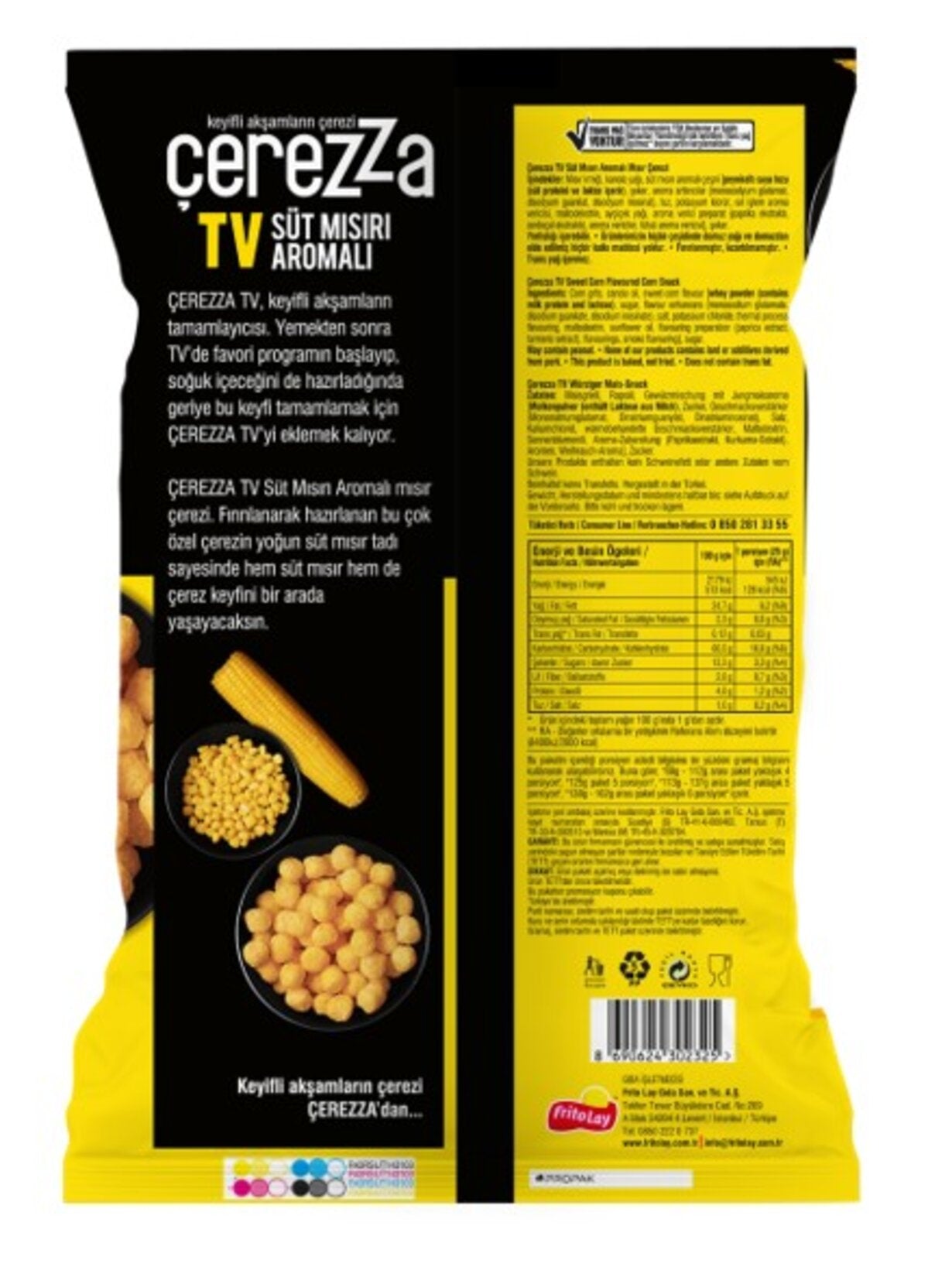 Çerezza Tv Süt Mısır Süper Boy 117 Gr