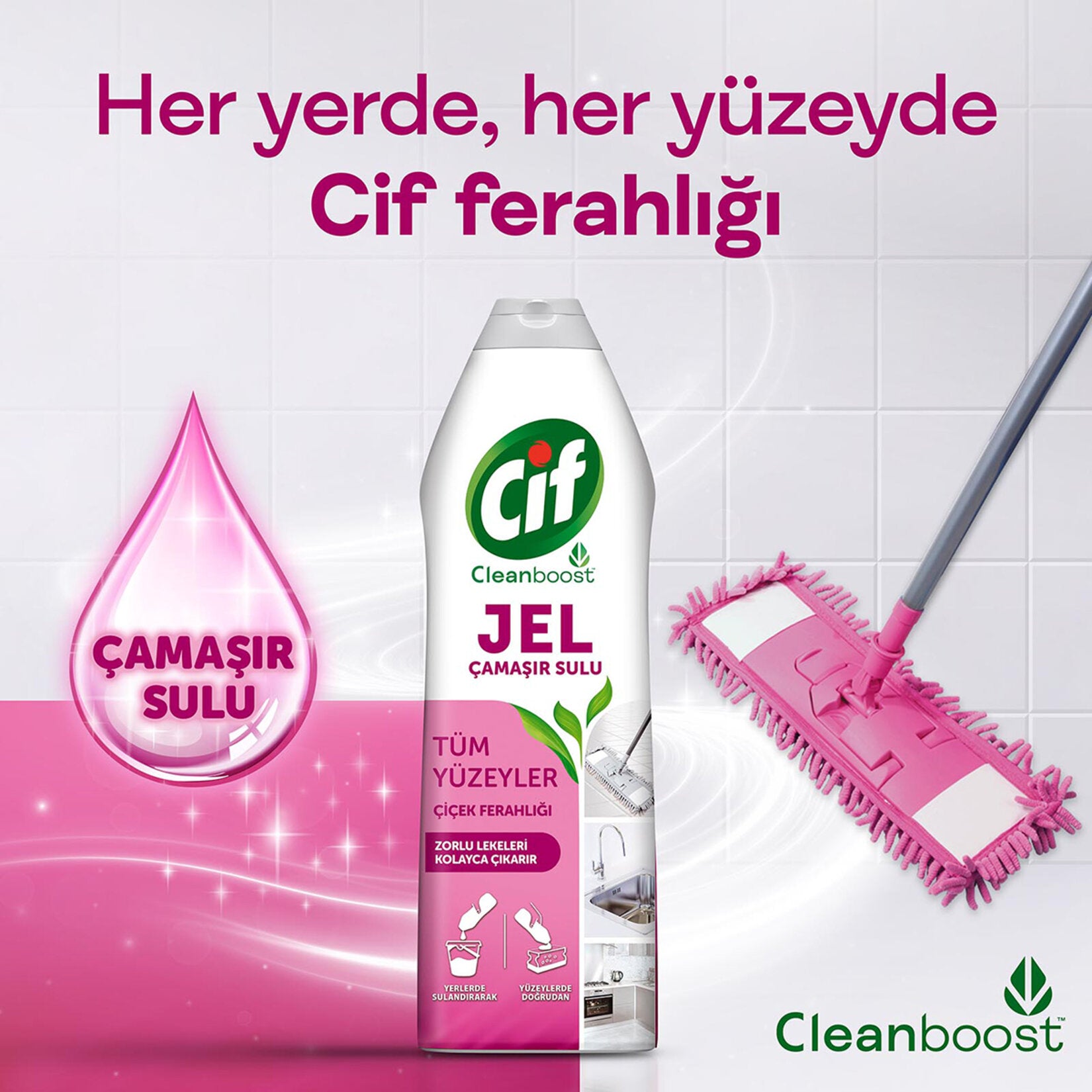 Cif Jel Tüm Yüzeyler 750 ml Çiçek - Batman Sanal Market
