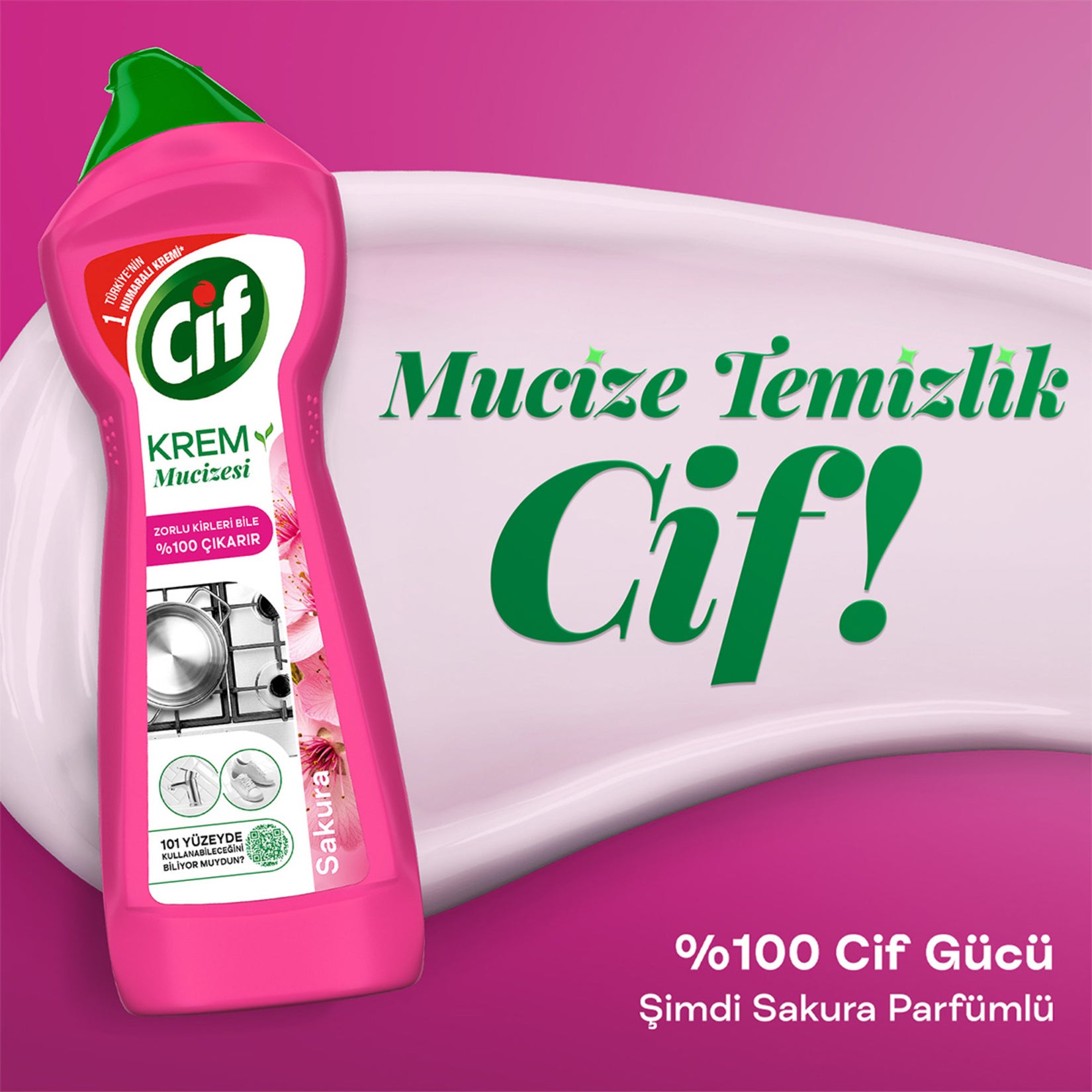 Cif Krem 750 ml Sakura - Batman Sanal Market