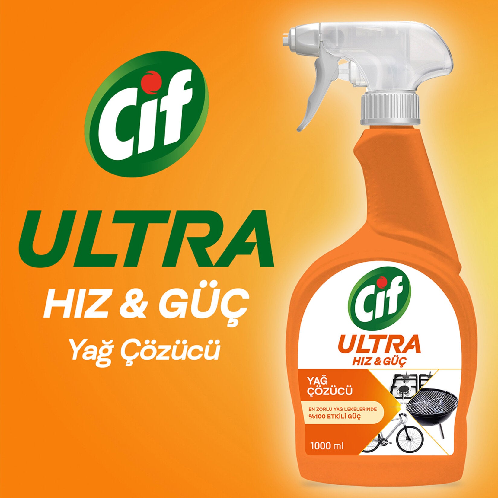 Cif Ultra Hız Yağ Çözücü 1 L - Batman Sanal Market