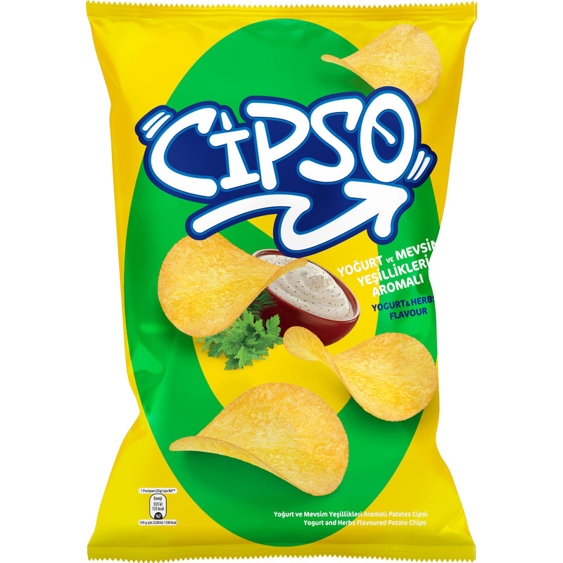 Cipso Parti Boy Yoğurt ve Mevsim Yeşillikli Cips 160 Gr