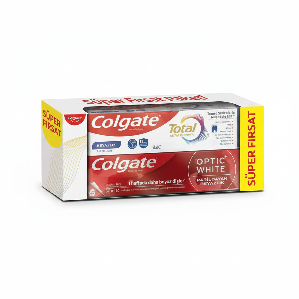 Colgate Total 50 Ml + Optic White 50 Ml Diş Macunu Seti