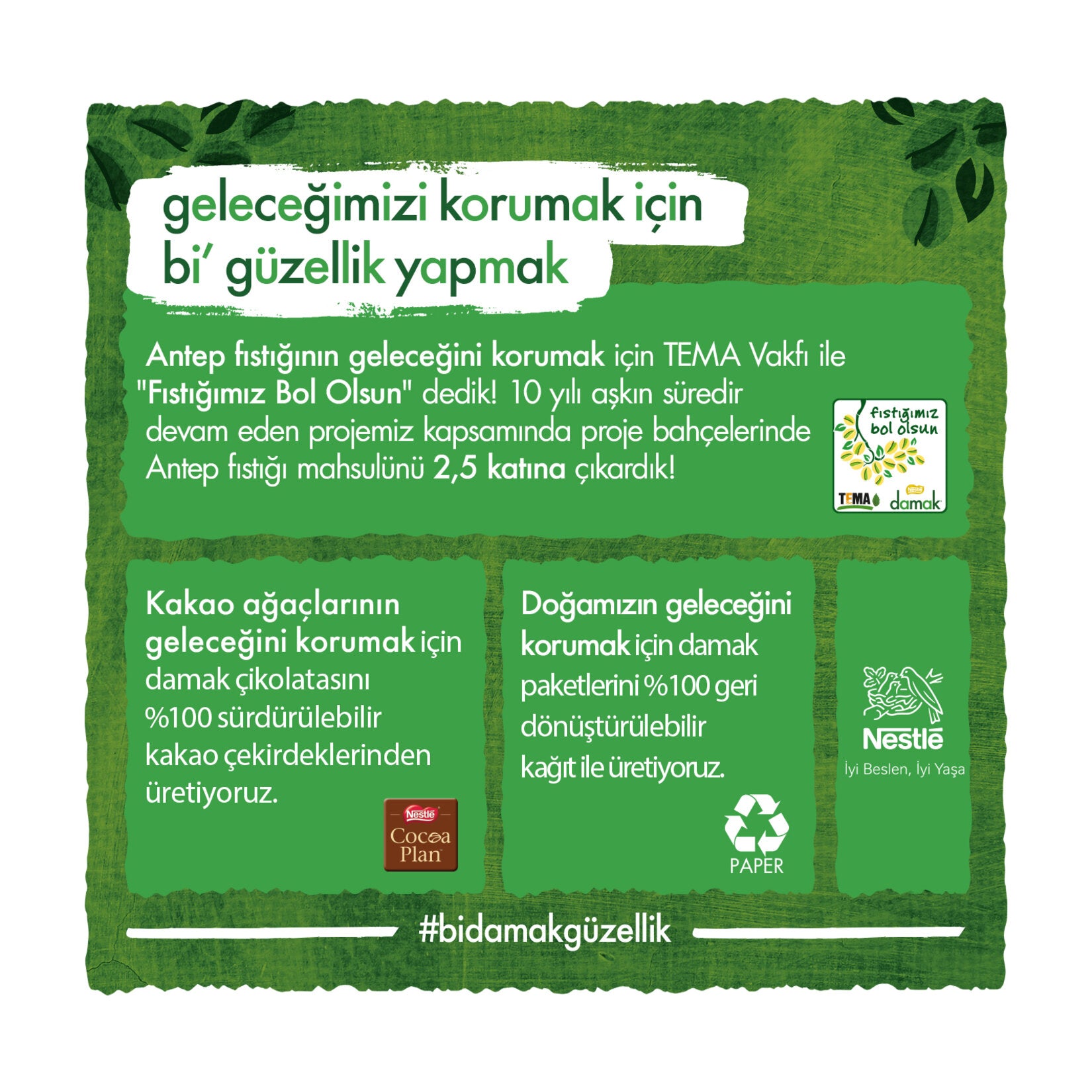 DAMAK MİNİ ANTEP FISTIKLI SÜTLÜ ÇİKOLATA 33 GR - Batman Sanal Market