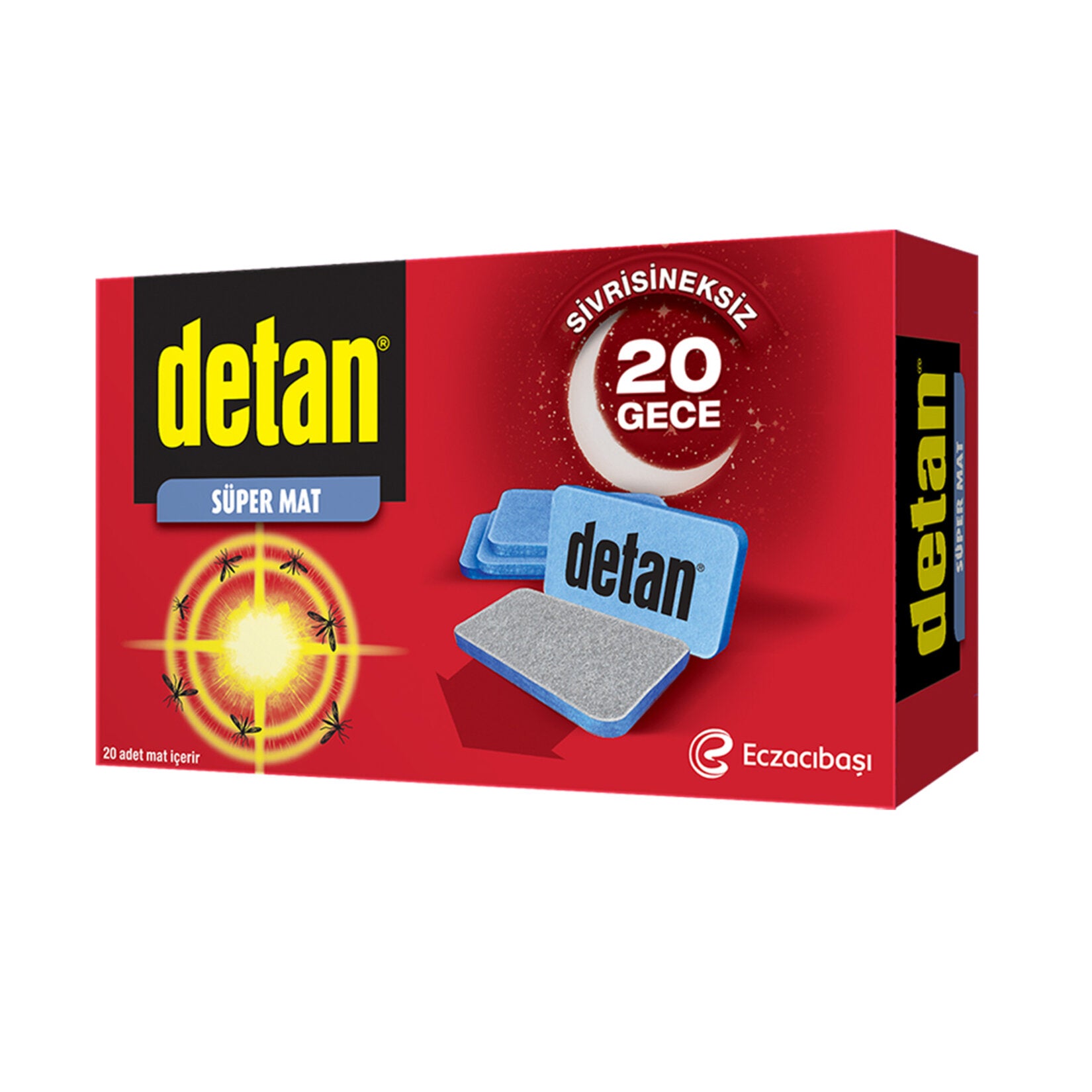 DETAN SÜPER MAT TABLET 20'Lİ - Batman Sanal Market