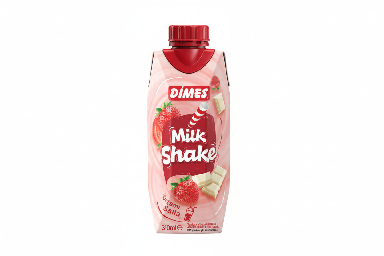 DİMES Milkshake Çilek Vanilya 300 ml - Batman Sanal Market