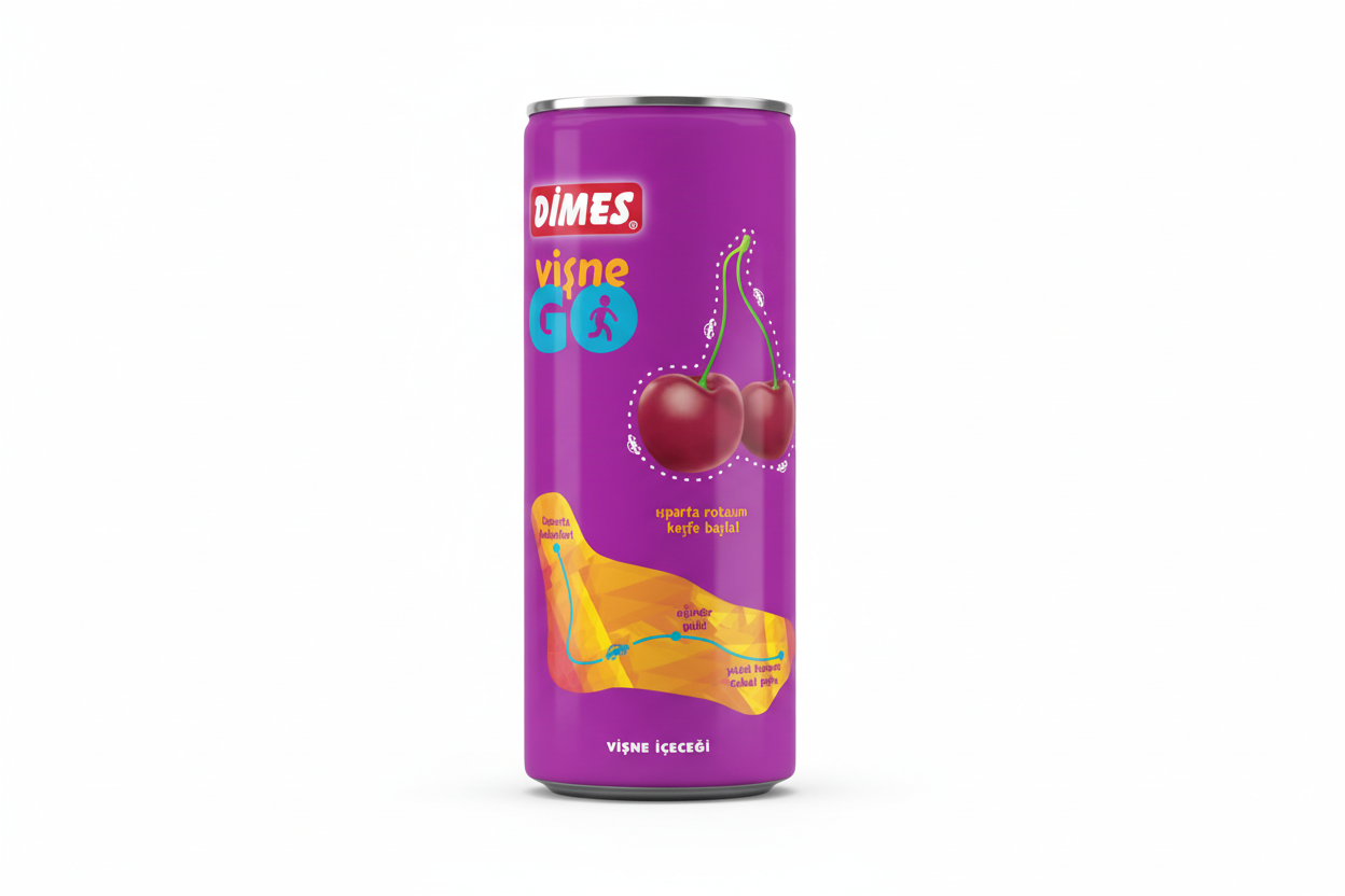 Dimes Vişne Nektarı 250 Ml (teneke)