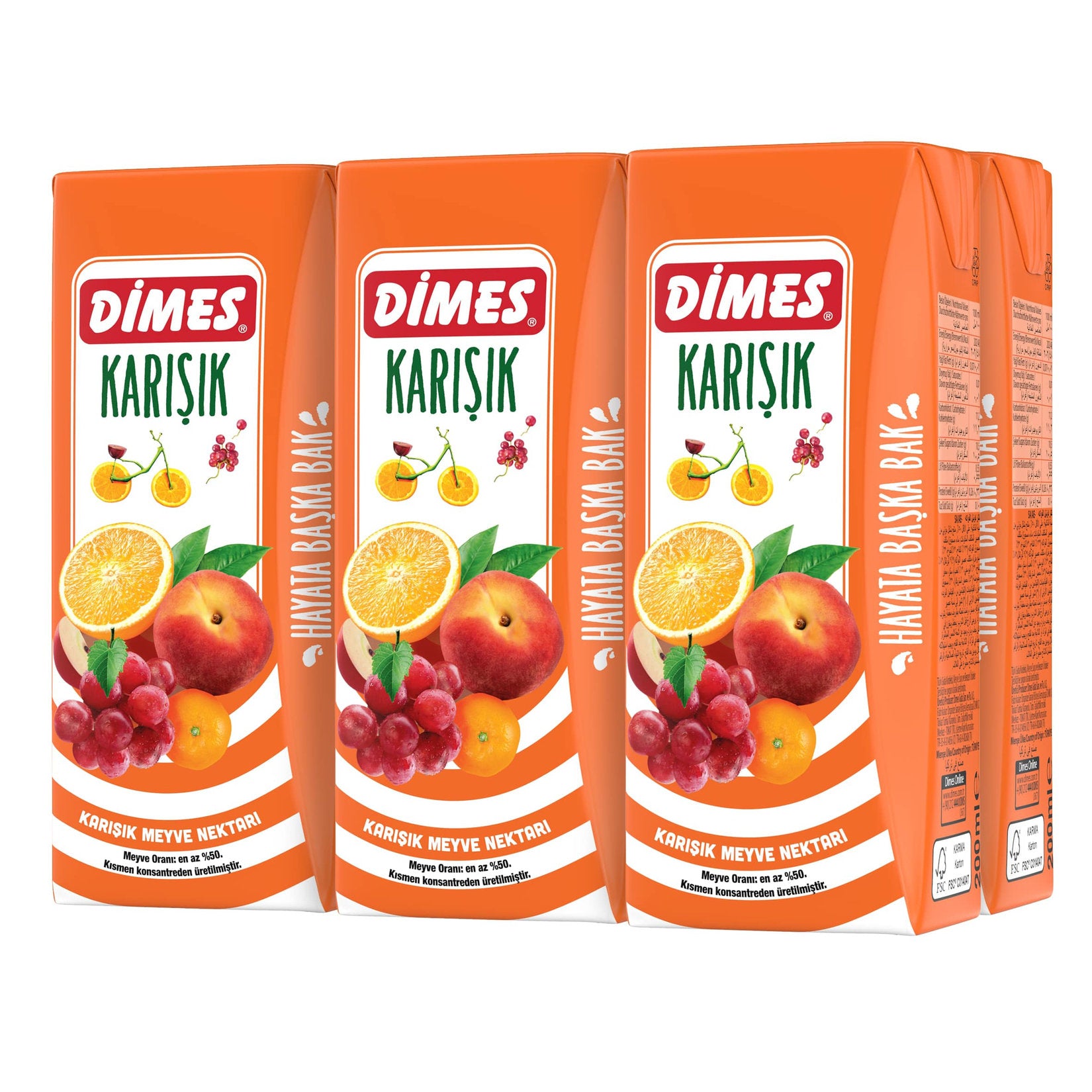 Dimes 6X200 Ml Karışık Meyve Suyu - Batman Sanal Market