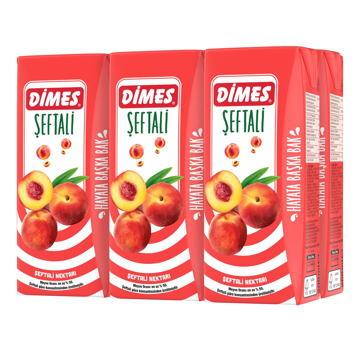 Dimes 6X200 Ml Şeftali Meyve Suyu - Batman Sanal Market