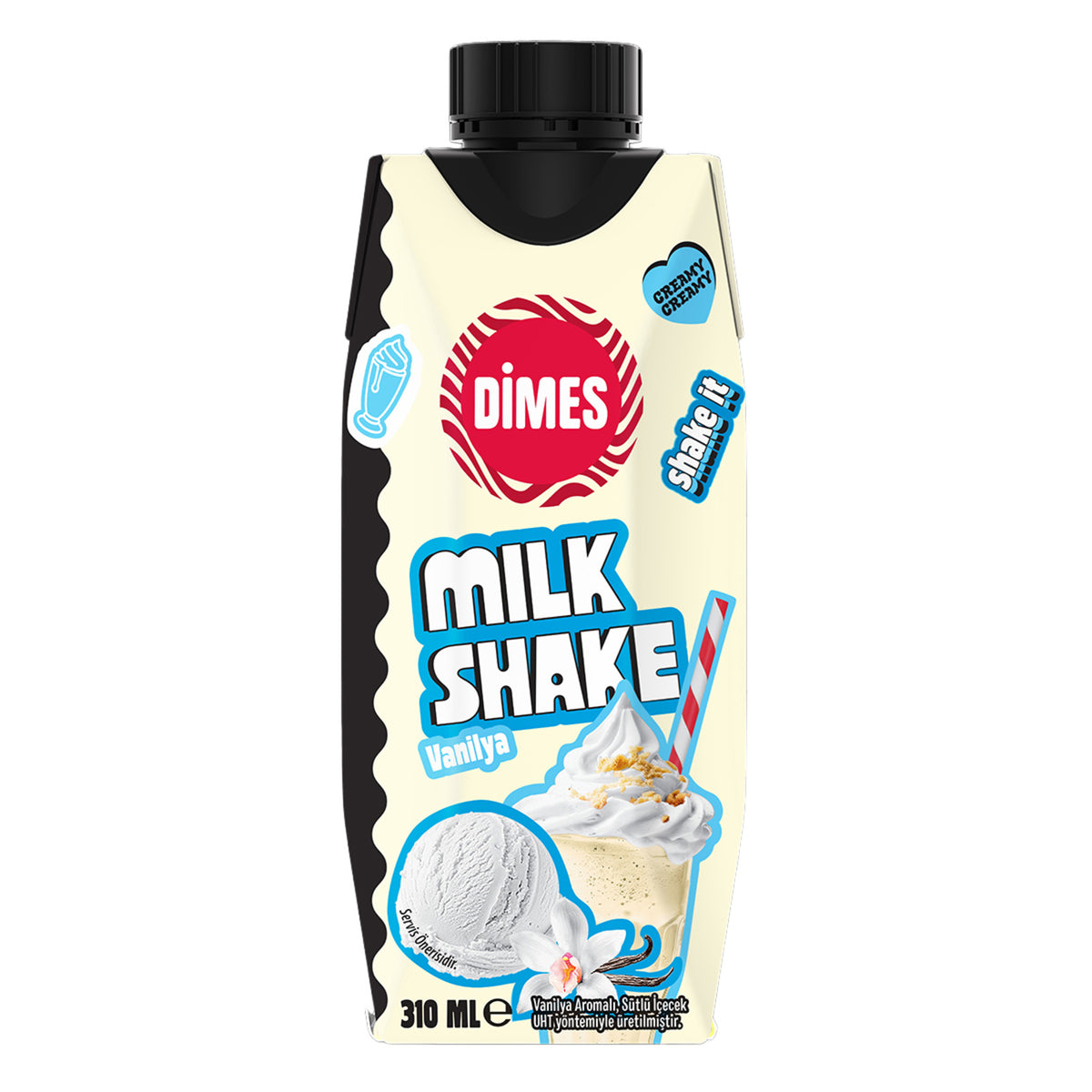 Dimes Milkshake Vanilya 310 Ml - Batman Sanal Market