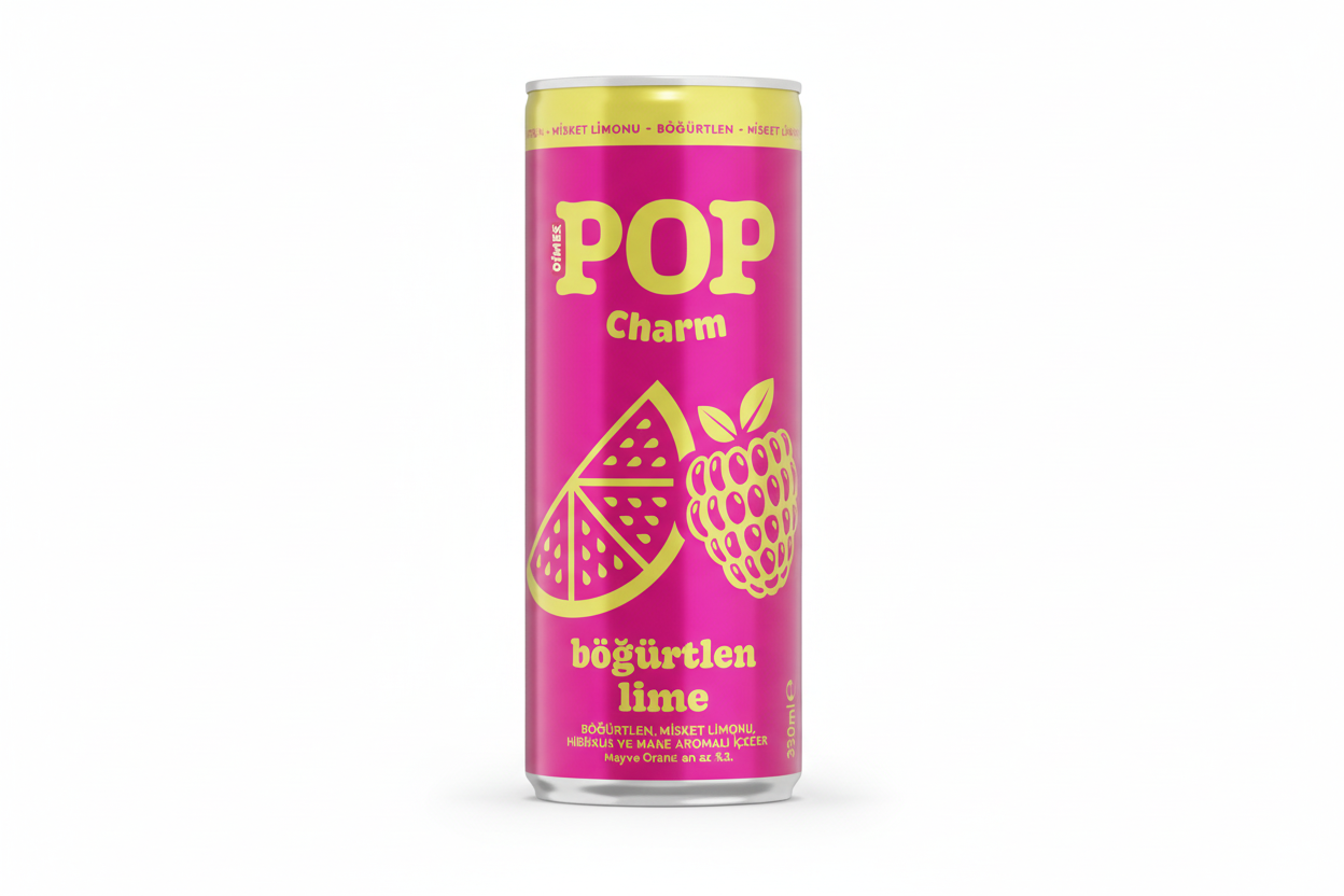 Dimes Pop Charm Böğürtlen Lime 250 Ml