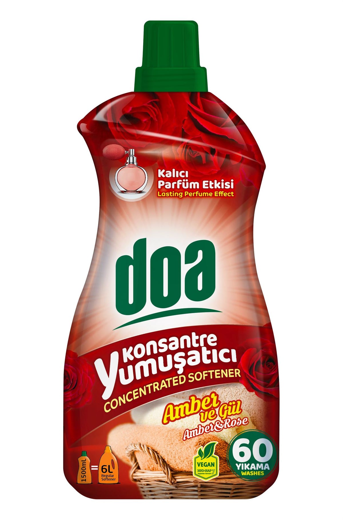 Doa Yumuşatıcı Amber Ve Gül Kokusu 1500 Ml - Batman Sanal Market