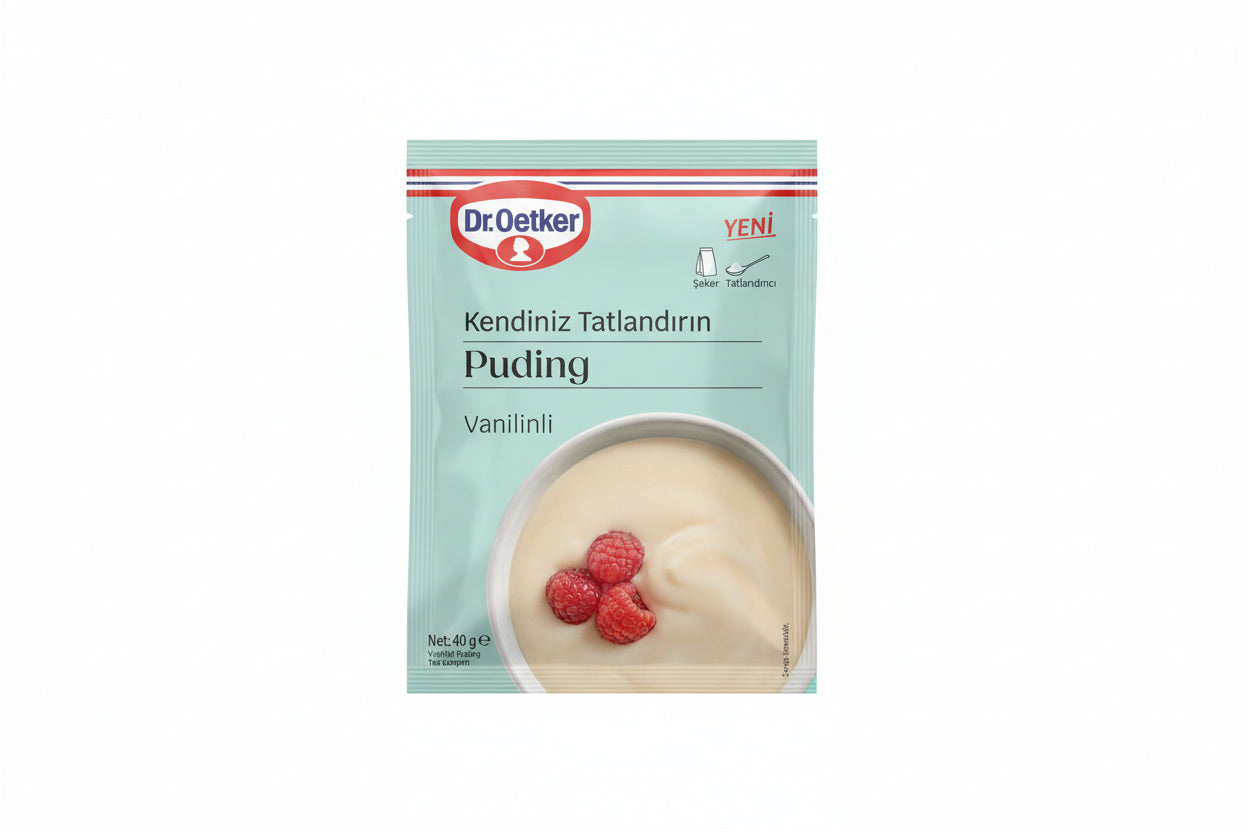 DR OETKER Kendinizi Tatlandırın Vanilinli Puding 40 Gr - Batman Sanal Market