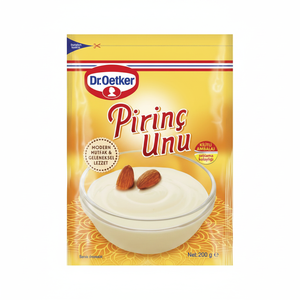Dr. Oetker Pirinç Unu 200 Gr, muhallebi, sütlü tatlı ve çeşitli tariflerin hazırlanmasında kullanabileceğiniz pratik bir üründür. Batman Sanal Market’te.
