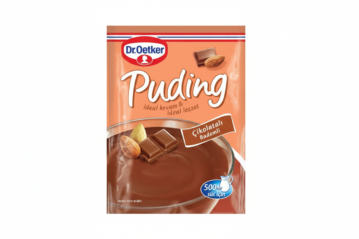 DR.OETKER PUDİNG ÇİKOLATALI BADEMLİ 118 GR - Batman Sanal Market