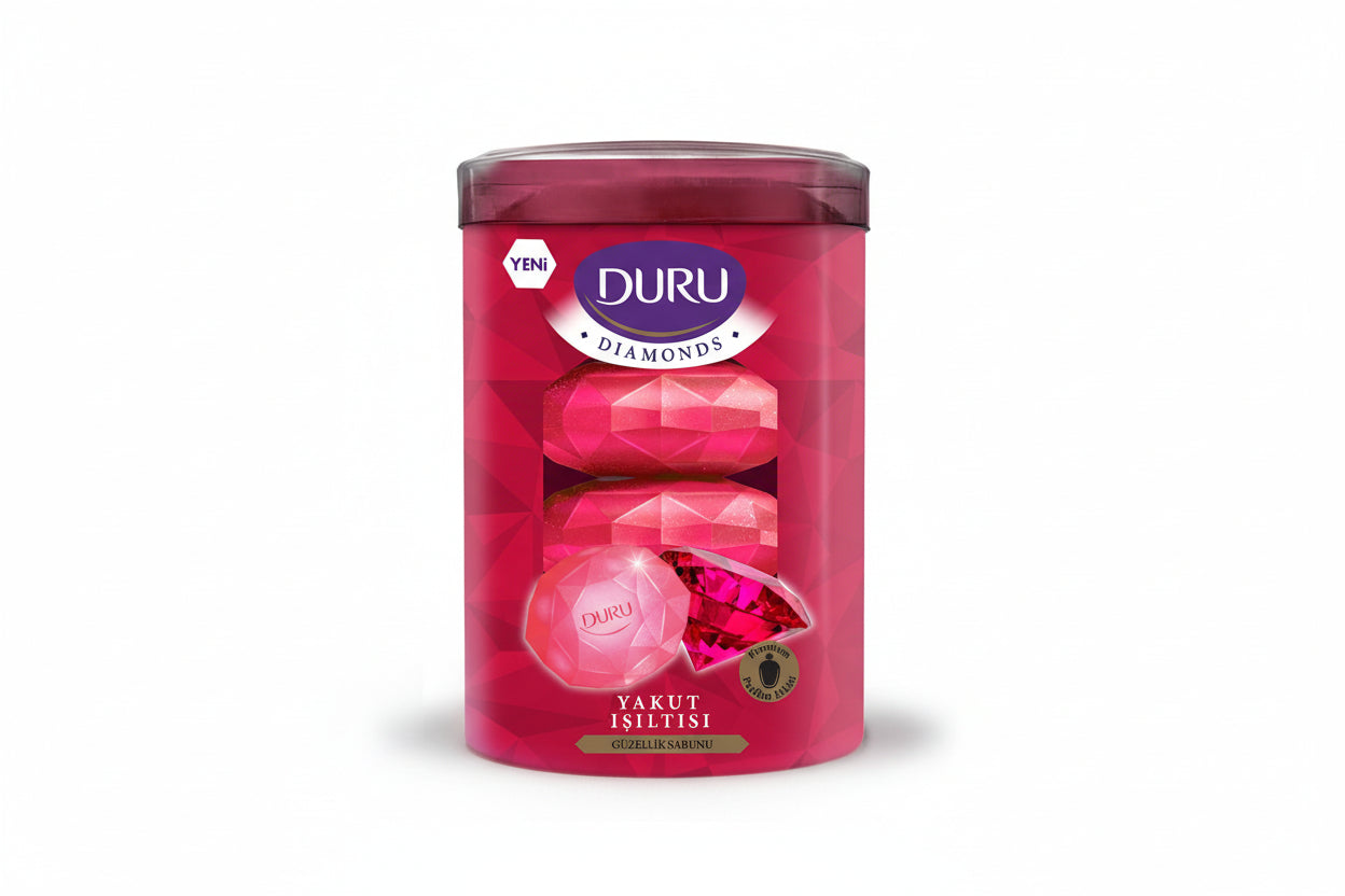 DURU DIAMONDS ORIENTAL KIRMIZI SABUN 4*90 GR - Batman Sanal Market