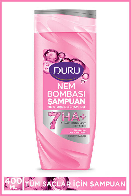 Duru Nem Bombası Şampuan Tüm Saçlar Güçlü Ve Parlak 400 Ml - Batman Sanal Market