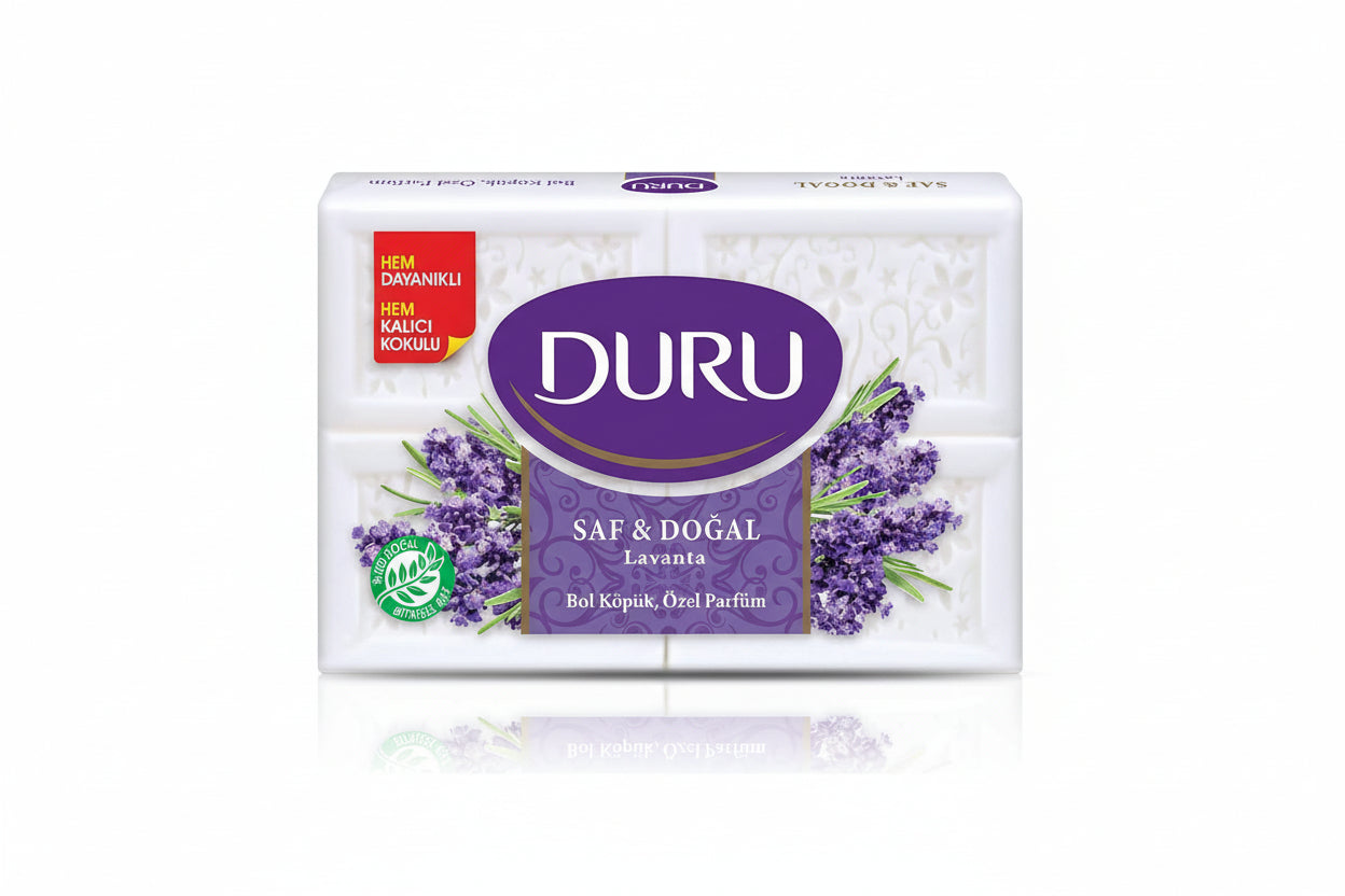 DURU SABUN SAF DOĞAL 4X150 GR LAVANTA - Batman Sanal Market