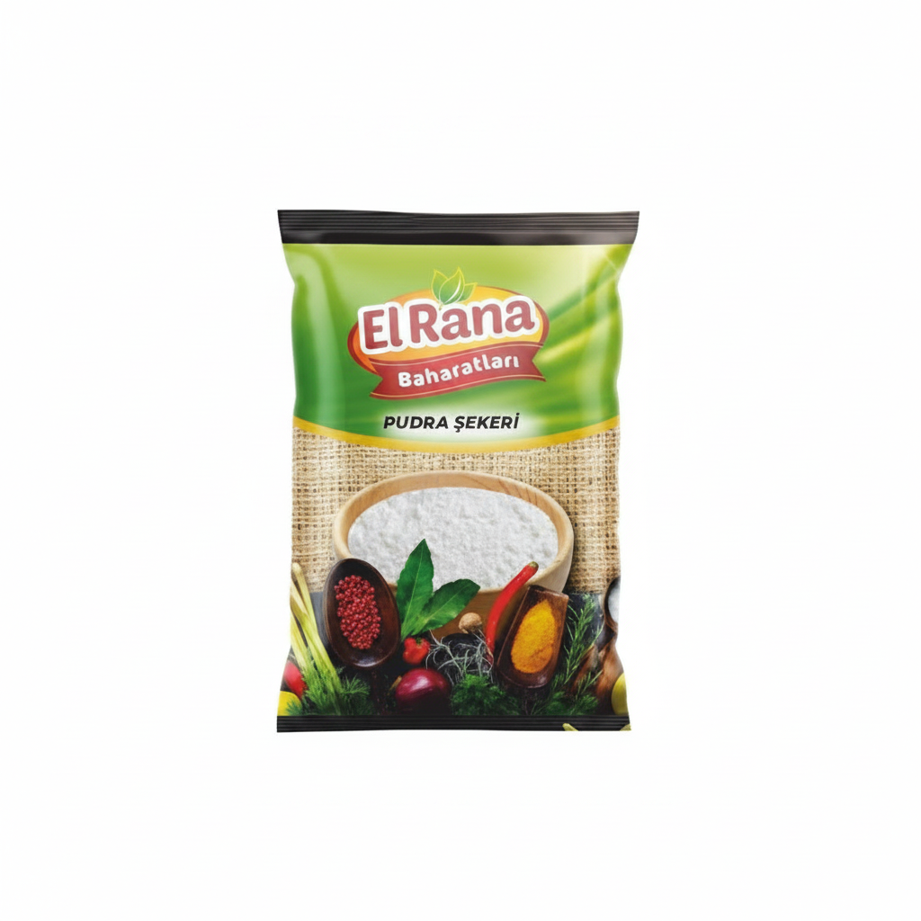 El Rana Pudra Şekeri; pasta, kek, kurabiye ve tatlı tariflerinde kullanıma uygun, ince öğütülmüş pratik bir üründür. Batman Sanal Market’te.