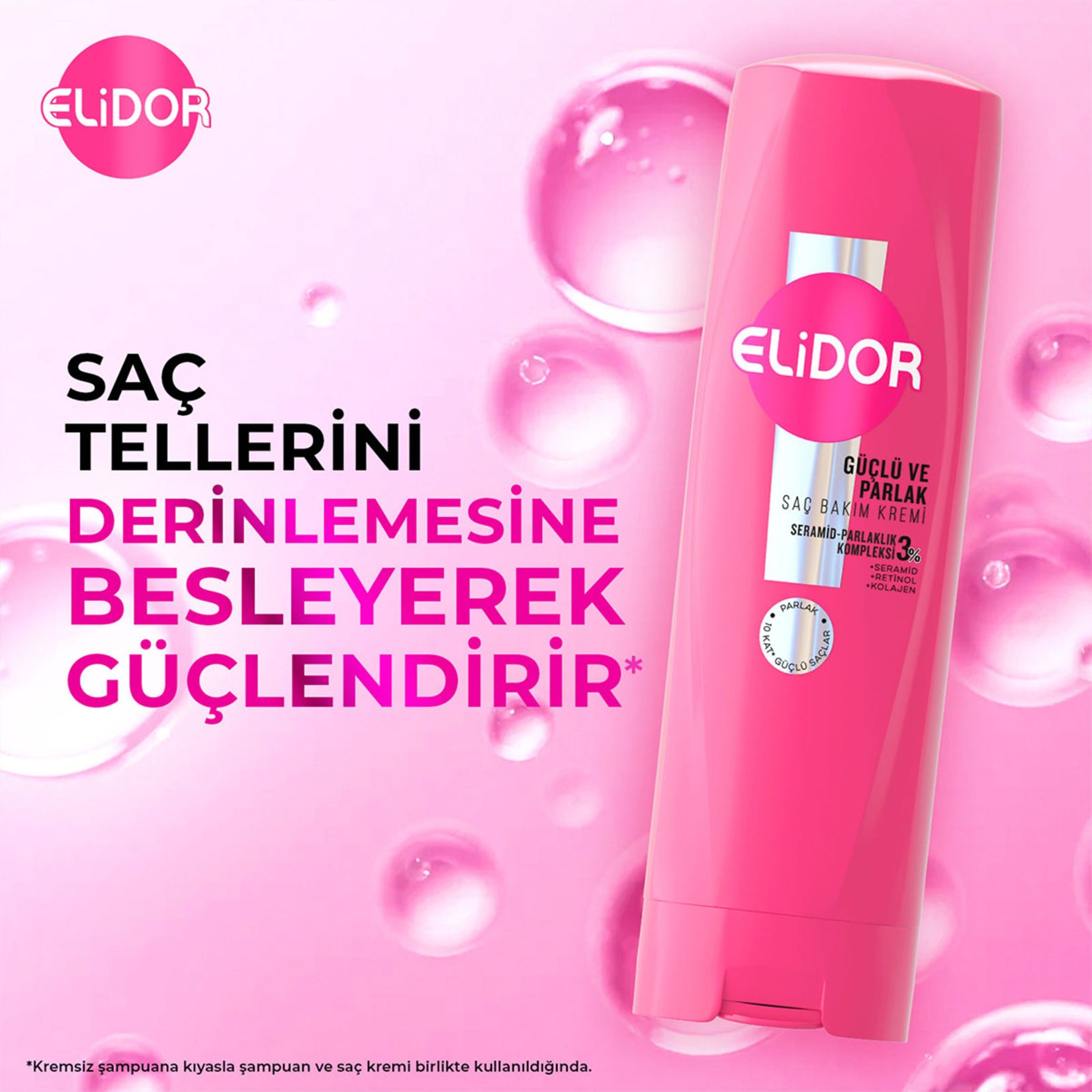ELİDOR SAÇ KREMİ GÜÇLÜ VE PARLAK 350 ML - Batman Sanal Market