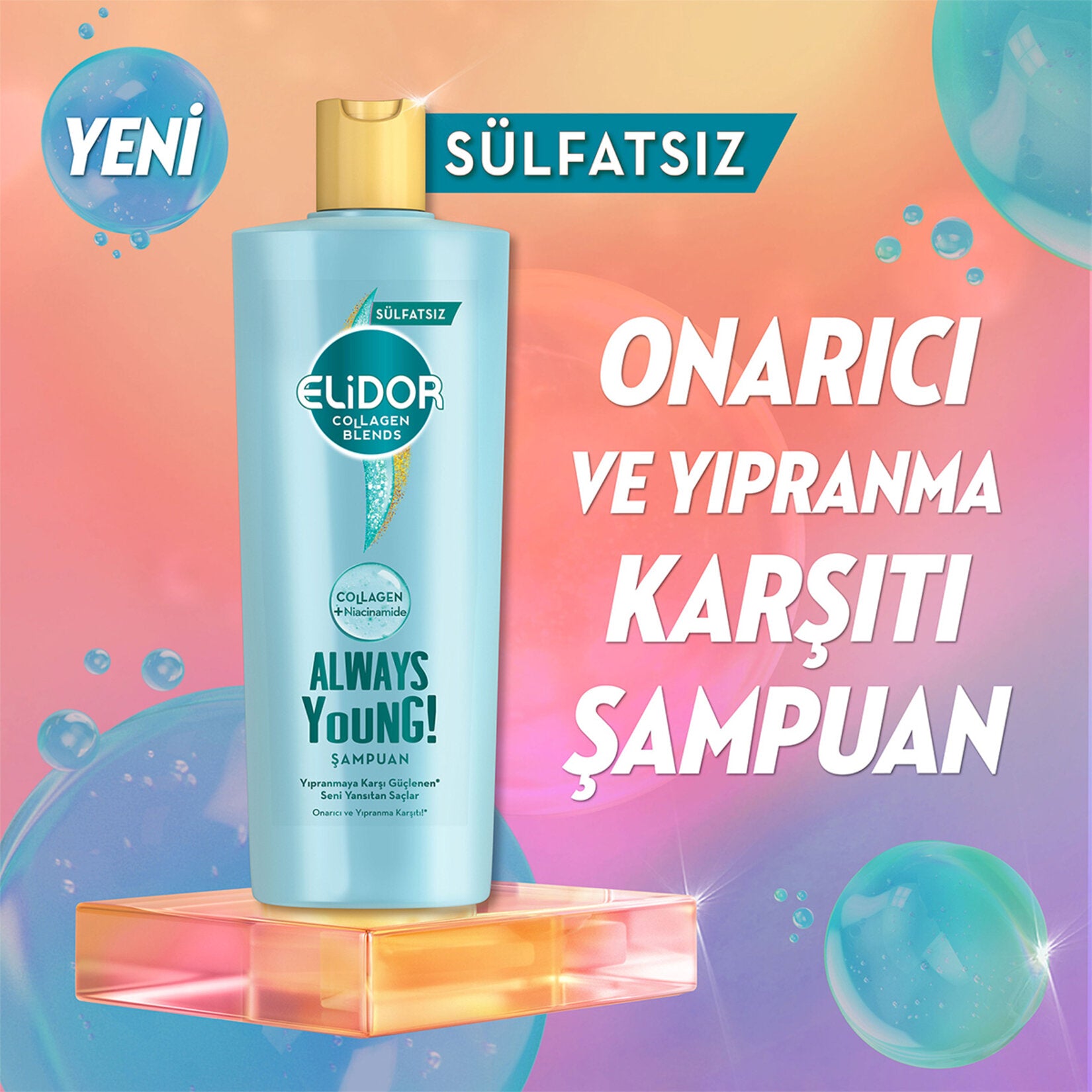 ELİDOR ŞAMPUAN ALWAYS YOUNG 350 ML (TURQUAZ) - Batman Sanal Market