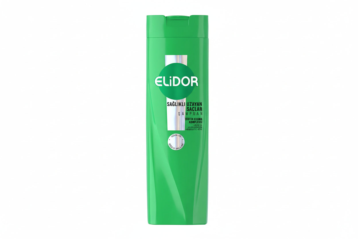 ELİDOR Şampuan Sağlıklı Uzayan 400 ML (Yeşil) - Batman Sanal Market