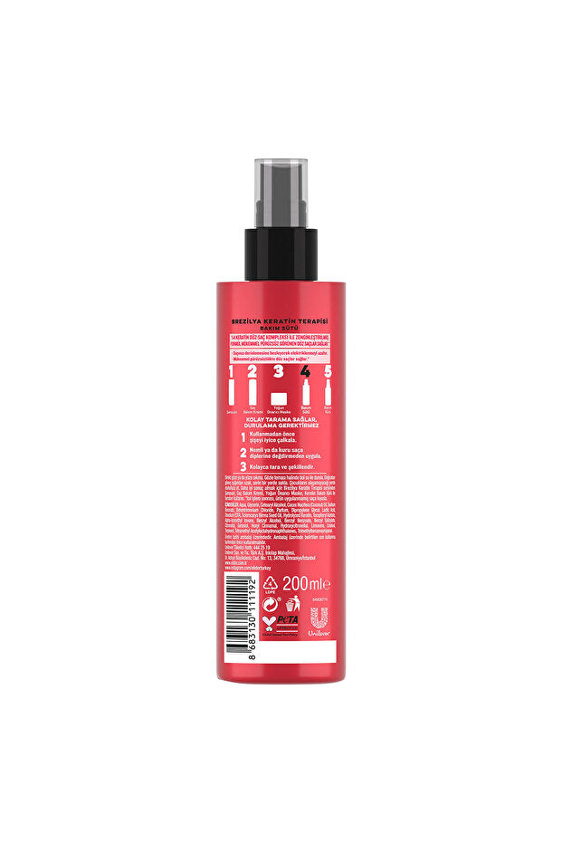 ELİDOR SIVI SAÇ BAKIM SÜTÜ BREZİLYA KERATİN 200 ML - Batman Sanal Market