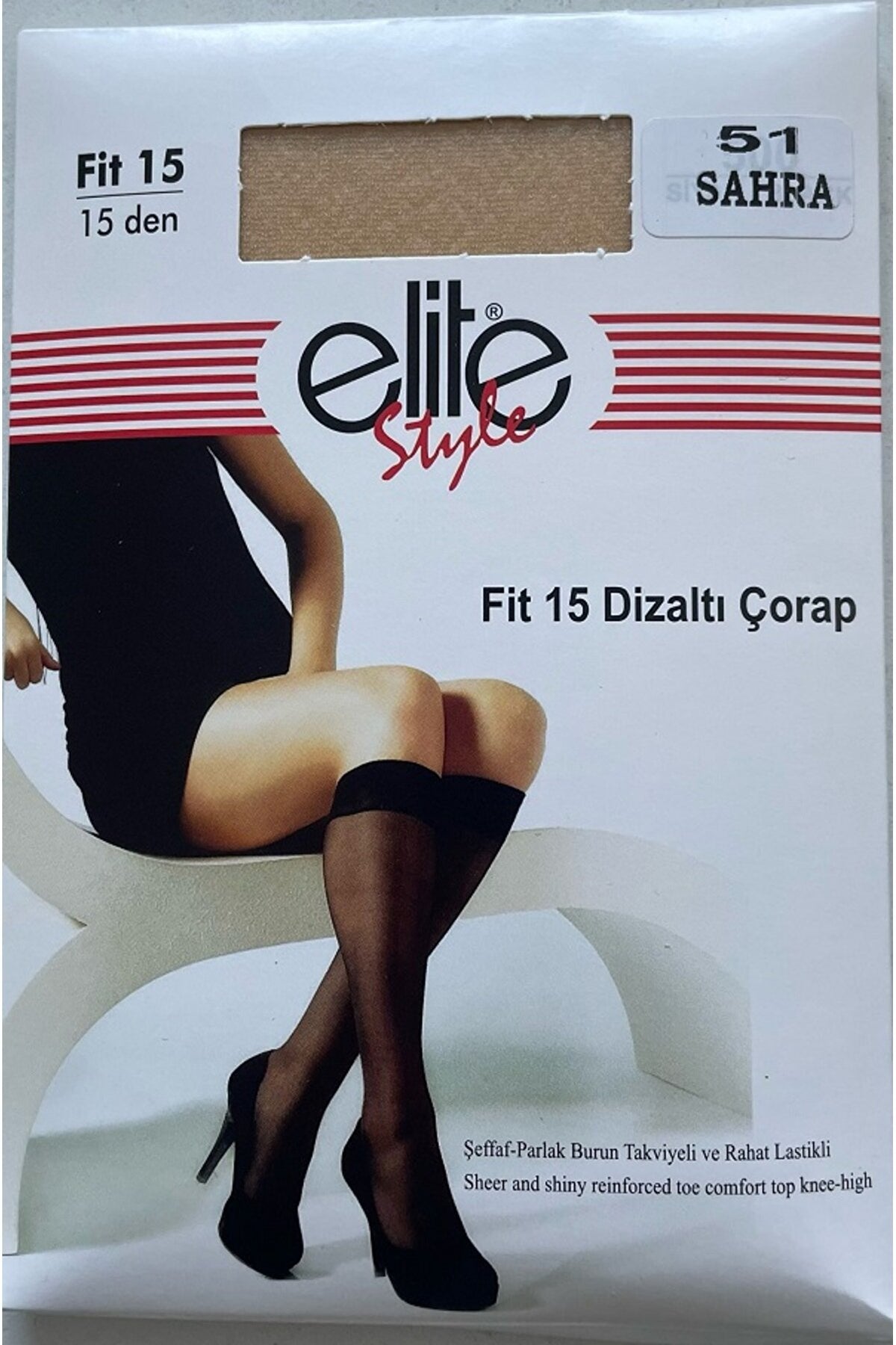 ELITE FIT15 Bayan Dizaltı Çorap - Batman Sanal Market