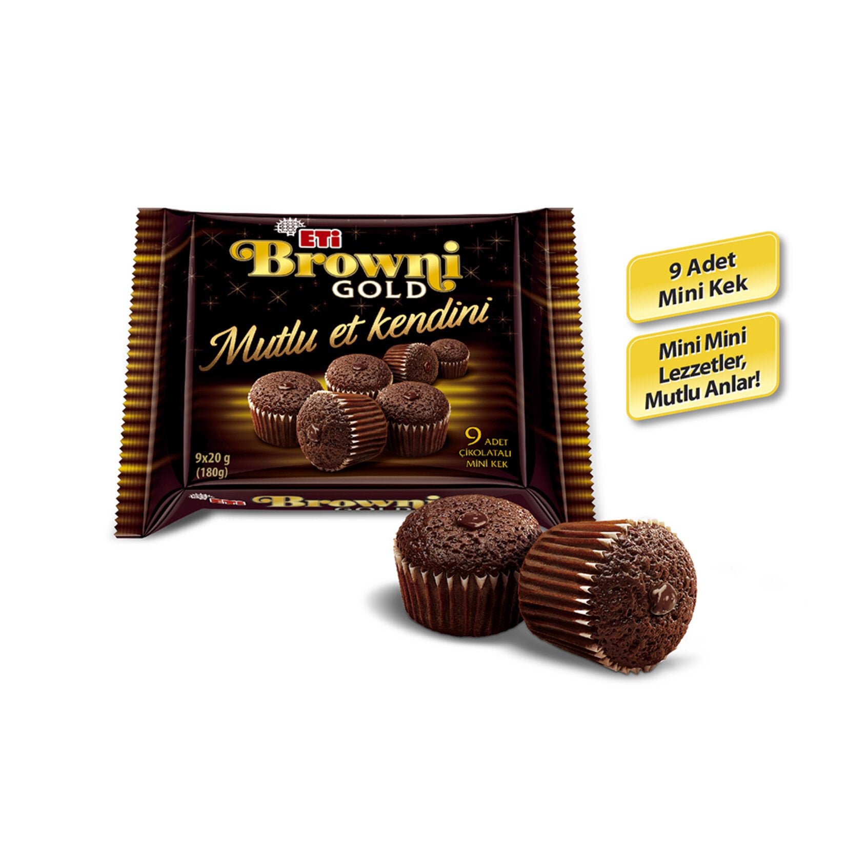 Eti Browni Gold Kakao & Bitter 180 Gr - Batman Sanal Market