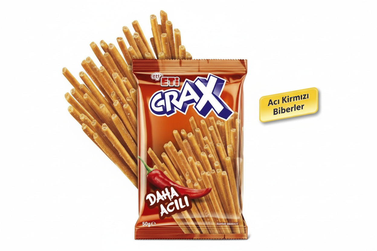 Eti Crax Daha Acılı Kraker 50 Gr