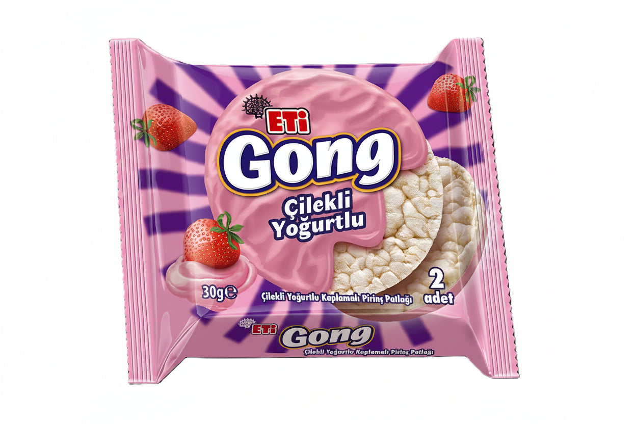 Eti Gong Çilekli Yoğurtlu 30 Gr - Batman Sanal Market