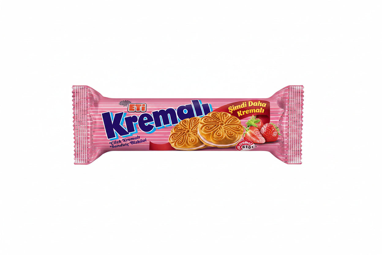 Eti Kremalı Çilekli 61 Gr - Batman Sanal Market