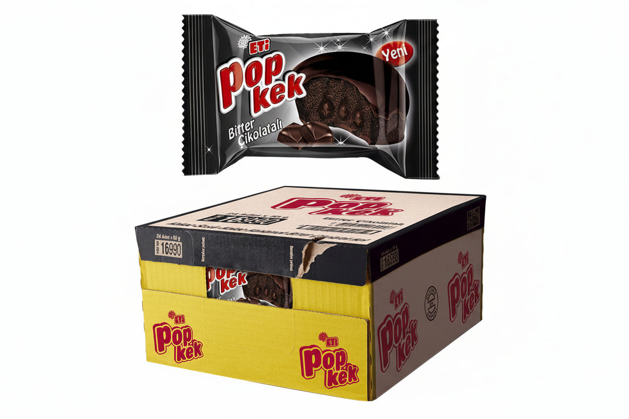 Eti Pop Kek Bitter Çikolatalı 24 Adet - Batman Sanal Market