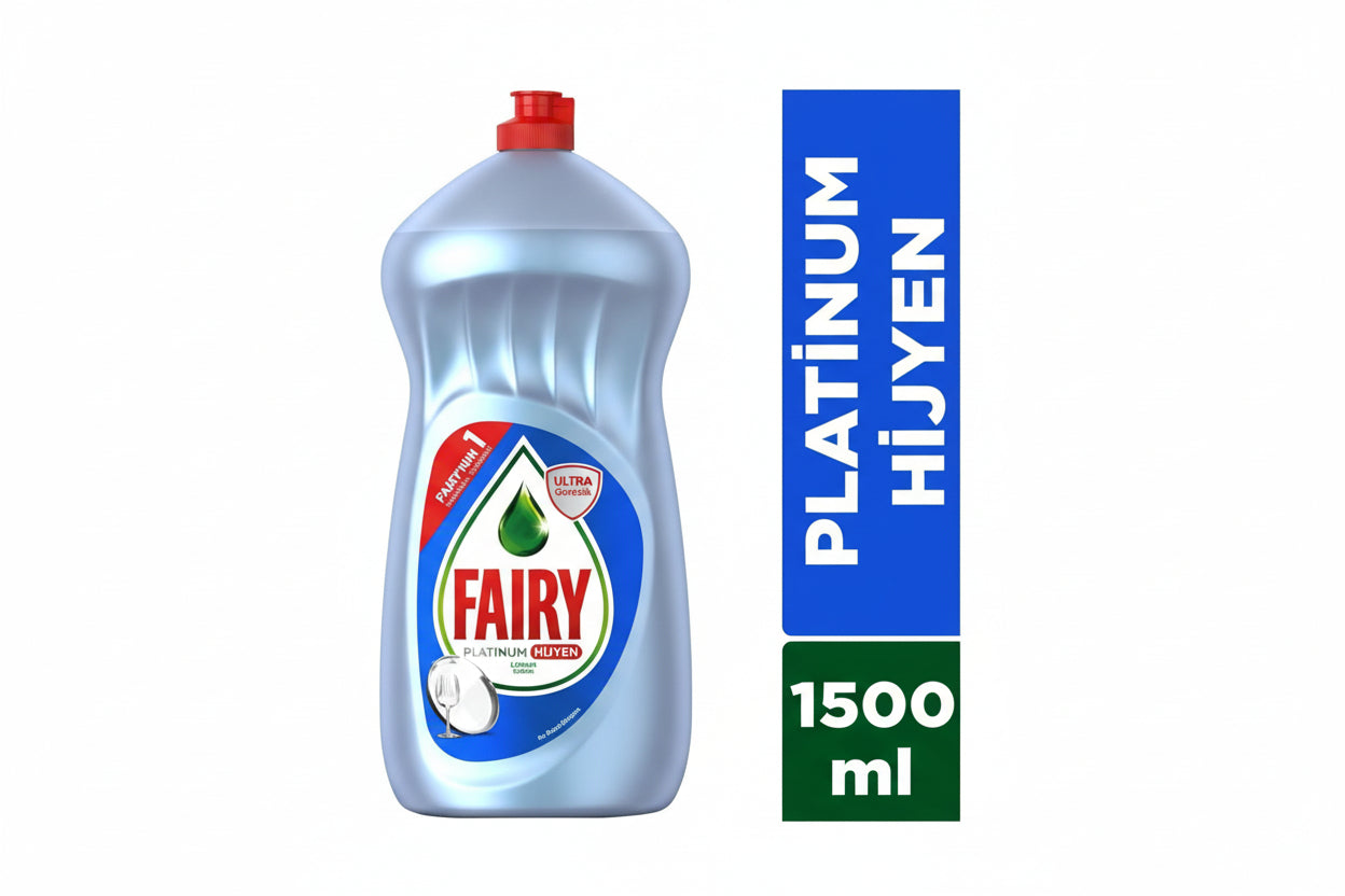 Fairy Bulaşık Deterjanı 1500 ml Hijyen Platinum - Batman Sanal Market