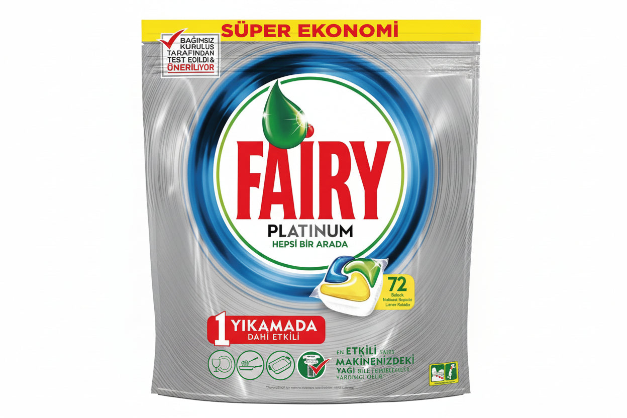 Fairy Platinum Bulaşık Makinesi Tableti 72 Adet
