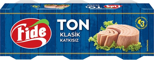 Fide Ton Balığı Klasik 3'lü Paket 3x80 Gr - Batman Sanal Market