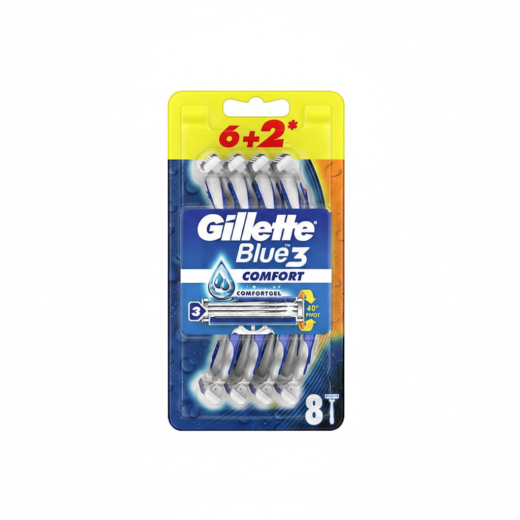 Gillette Blue-3 Comfort Tıraş Bıçağı (8 Adet) - Batman Sanal Market