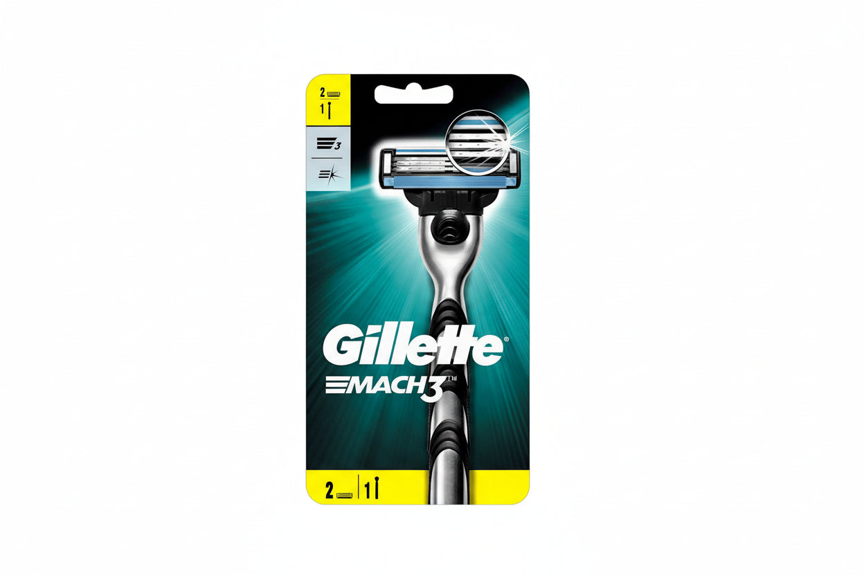 Gillette Mach3 Tıraş Makinesi + 2 Yedek Başlık