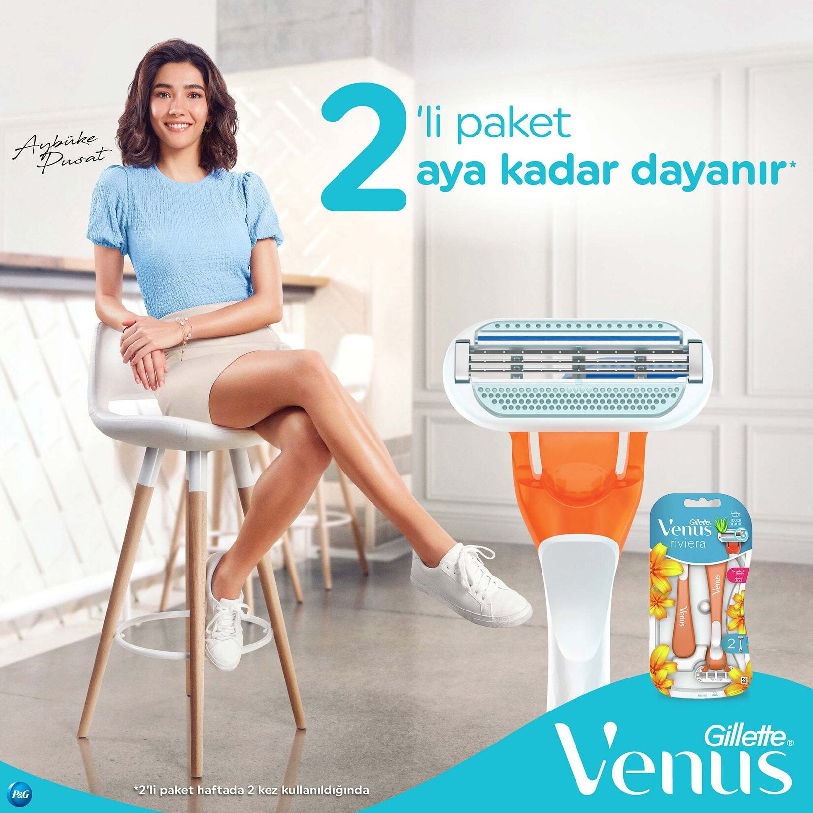 Gillette Venus Riviera Kadın Tıraş Bıçağı - 3'lü (2'li Kutu)