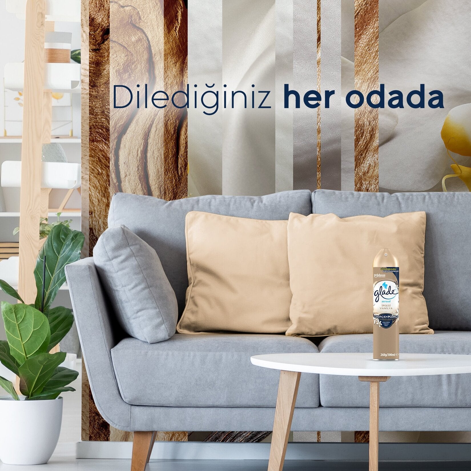 GLADE Oda Kokusu 300 ml İpeksi Vanilya - Batman Sanal Market