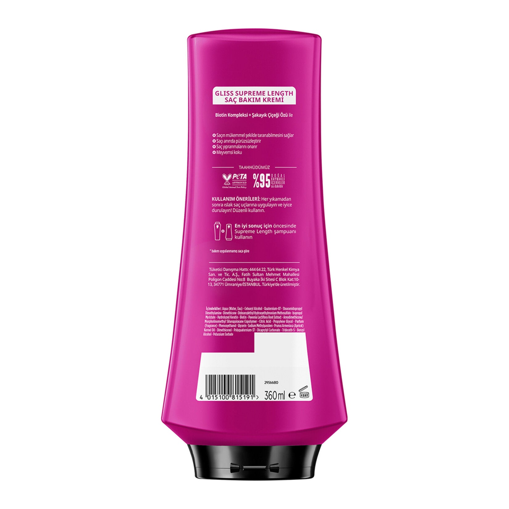 Gliss Saç Kremi Supreme Length 360 ml - Batman Sanal Market