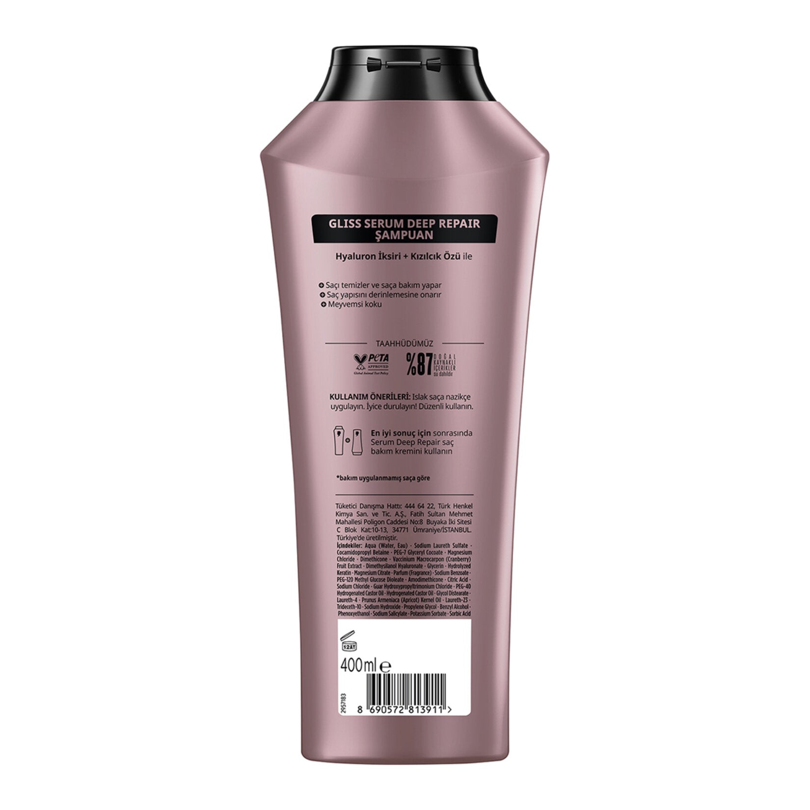 GLISS ŞAMPUAN 400 ML NUTRİBALANCE REPAIR - Batman Sanal Market