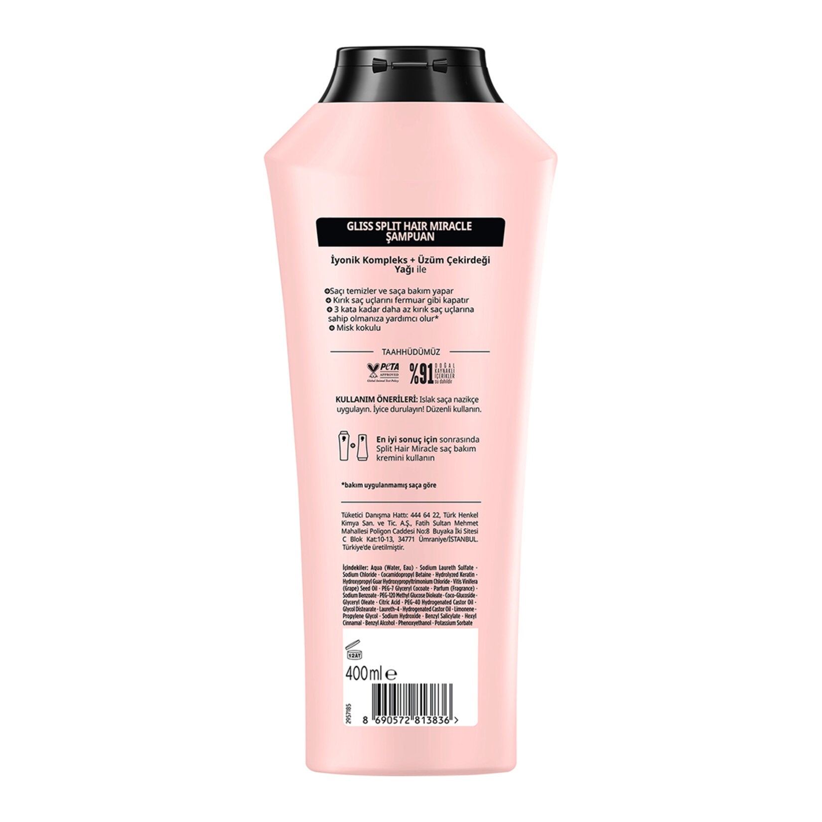 GLISS Şampuan Split Hair Miracle 400 ml - Batman Sanal Market