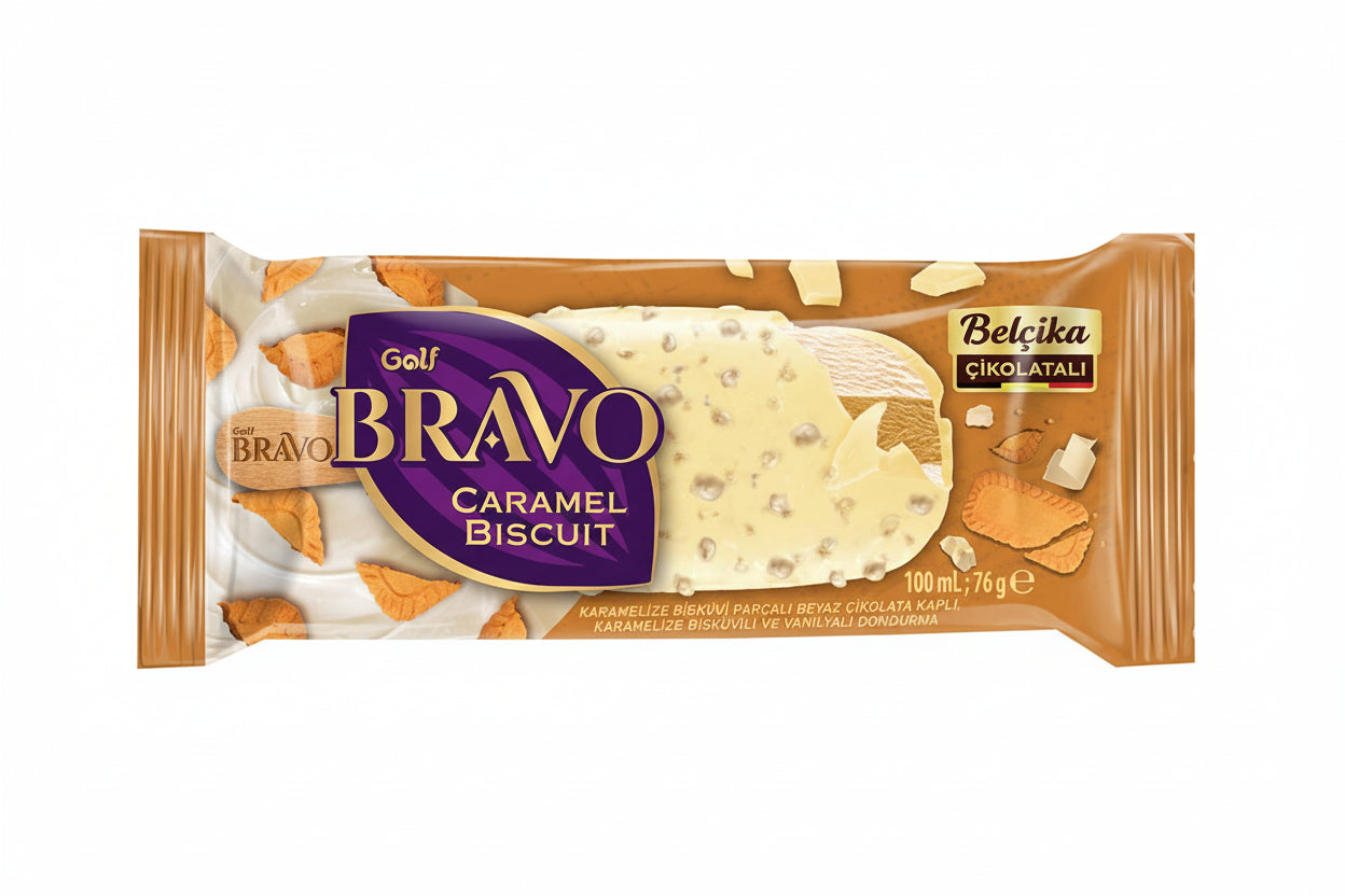 GOLF BRAVO CARAMEL BISCUIT 100 ML - Batman Sanal Market