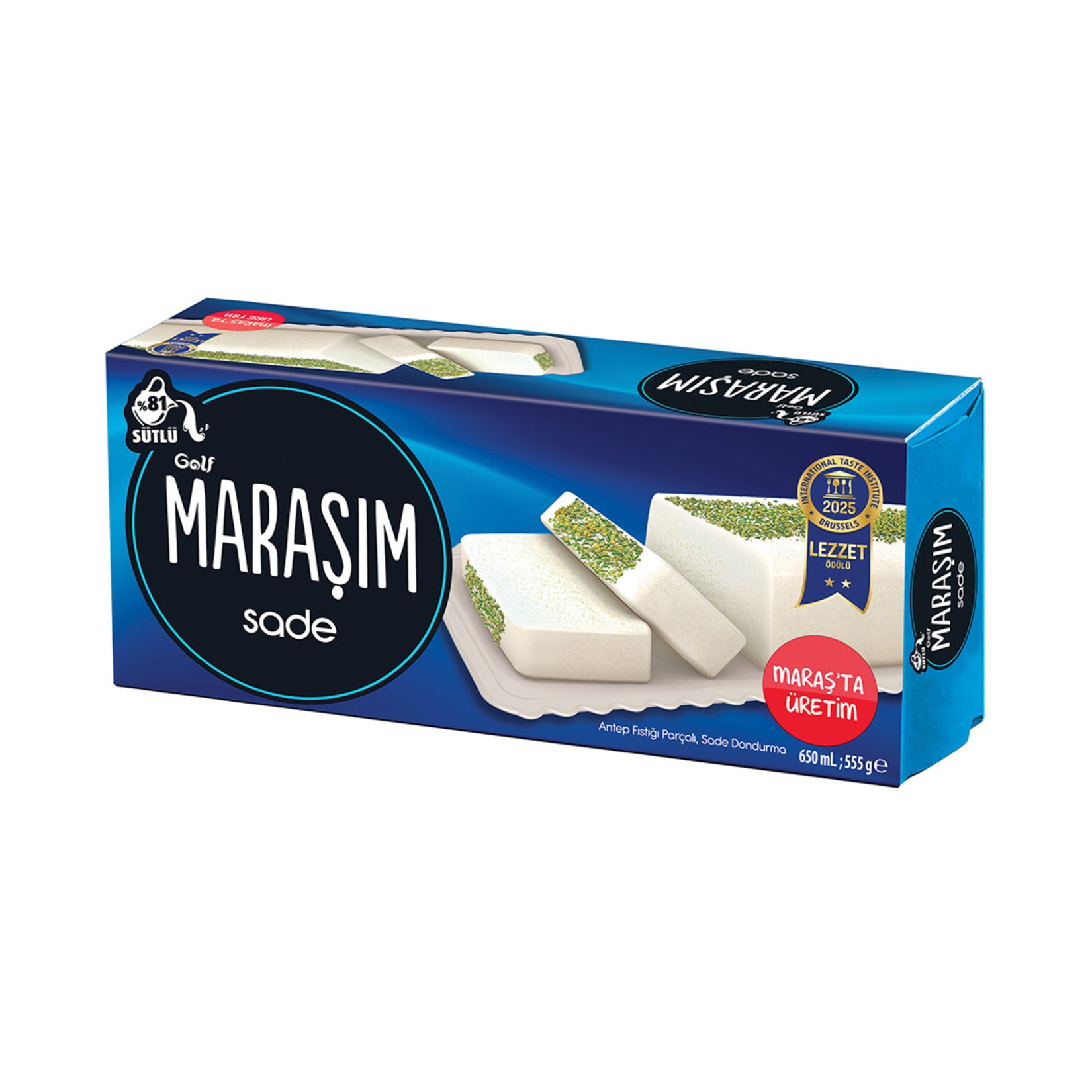 Golf Maraşım Kaymaklı Keçi Sütlü Dondurma 500 Ml