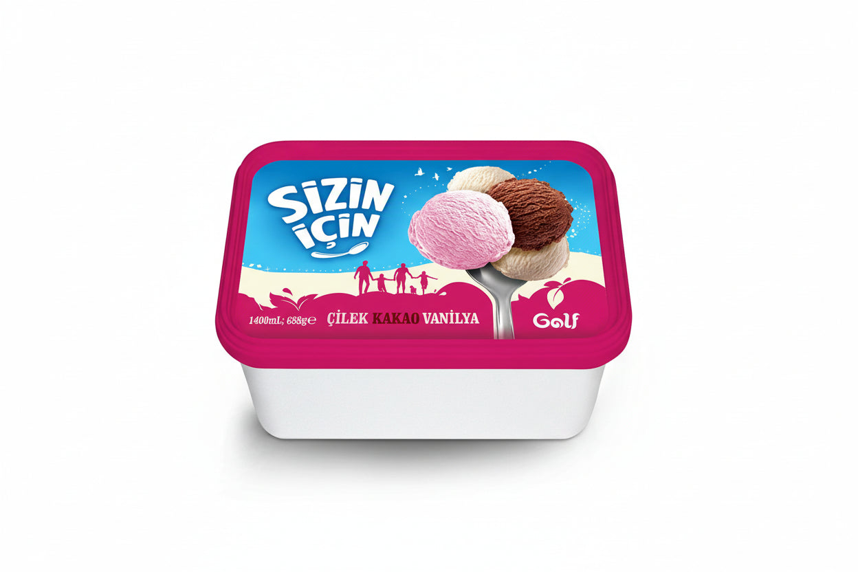 GOLF SİZİN İÇİN ÇİLEK KAKAO VANİLYA 1400 ML - Batman Sanal Market