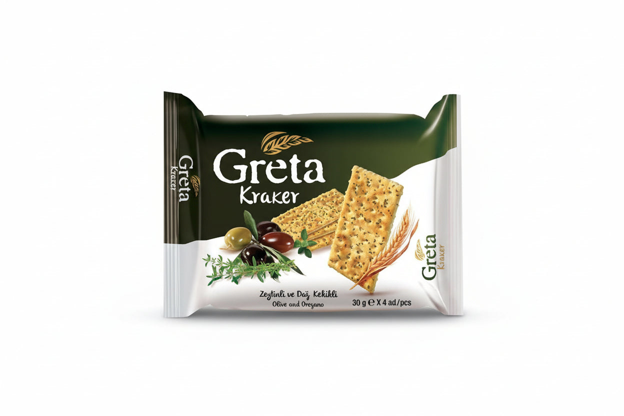 GRETA Kraker Zeytinli ve Kekikli 4x30G - Batman Sanal Market