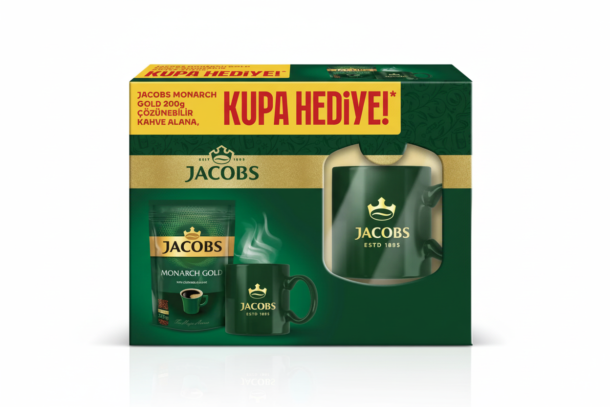 Jacobs Monarch Gold 200 Gr Kupa Hediyeli - Batman Sanal Market