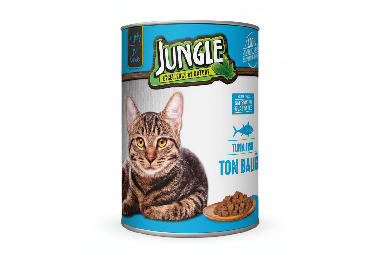 Jungle Kedi Konservesi Ton Balıklı 415 Gr